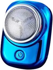 Mini Electric Travel Shaver for Men Pocket Size Washable Electronic Mens Rechargeable Face Portable T6e4 Shaving Cordless (Blue)
