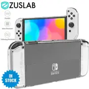 For Nintendo Switch OLED 2021 Case Zuslab Clear Slim Soft Shockproof Cover