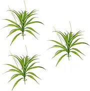 COLLBATH 3pcs Artificial Orchid Plant Fake Cymbidium Leaves Bouquet Tropical Style Home Decor