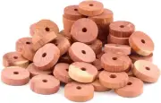 50pcs Cedar Rings, Wooden Chips Wood Blocks Redolent Cedar...