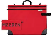 MEEDEN Art Portfolio Case A2 /A3, Extra Large Waterproof Carry Bag with 2 Compartments, 600D Oxford Art Portfolio Bag with Handle & Shoulder Strap for Drawing, Canvas, Poster (20" X 26" / 51 X 66 CM)