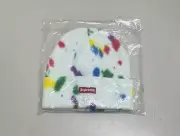 Supreme Splatter Dyed Beanie White NEW w/Tags