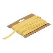 1/4 Inch Double Fold Bias Tape Continuous Bulk Bias Tape (Lemon Yellow 12 Yards)
