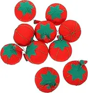 OSALADI 10pcs Reusable Pin Cushion Round Tomato Needle Holder for Home Sewing Compact and Convenient Needlework Tool for DIY Crafts and Organization
