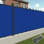 Patio Outdoor 5ft Privacy Fence Screen Heavy Duty Cover Mesh Blue UV Blockage