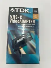 TDK VHS-C VideoAdapter / Video Cassette Adapter VHS-C to VHS VCR Nos New Sealed
