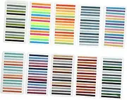 TEHAUX Cute 10pcs Reading Strips Bookmarks Highlight Strips Note Page Markers Student Accessory