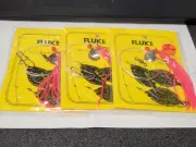 3 NJ Hand Tied Plastic HI-LO Squid Teaser PINK Fluke/Summer Flounder Rigs