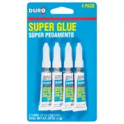 4-TUBES MULTI-PURPOSE SUPER GLUE Quick Bonding • Glues Most Materials HOME HQ
