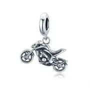 Silver plating Motorcycle Jewelry Charm for Bracelet Accessories DIY Charm