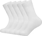 [SERISIMPLE] Bamboo Dress Men Sock Thin Soft Crew Anti Odor Lightweight Sock Breathable Comfort Cool soft Sock 5 Pairs