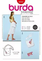 Burda Sewing Pattern 8235 Bags Case Accessories One Size
