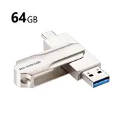 Move Speed 64GB 2 in 1 USB Type-C / Type-A Flash Drive USB 3.0