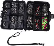 BESPORTBLE 140 Pcs Multi Function Fishing Gear Set High Hooks Night Luminous Beads Swivels Sea Fishing Accessories for Enhanced Hook Up Rates