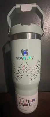 Stanley 30 Oz Ice Flow Flip Straw Tumbler Seaglass Gloss