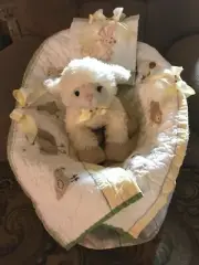 COZY DOLL DISPLAY BASKETS BY SANDEE QUILTED FARM FRIENDS REBORN ADORA MIDDLETON