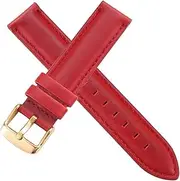 [FENGFENG] TRUSTTWO Watch Strap Brown with Rose Gold Clasp Watchband 14mm 18mm 20mm Compatible with DW Daniel Wellington Watch Band The New (Band Color : Red-Gold Buckle, Band Width : 22mm)