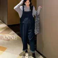 在飛比找蝦皮商城優惠-ANNE｜寬鬆吊帶褲 大碼吊帶褲 L-2XL【AO10173