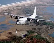 C-130 HERCULES TRANSPORT AIRCRAFT IN FLIGHT 8x10 GLOSSY PHOTO PRINT
