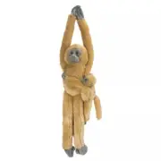Wild Republic Hanging Langur Monkey with Baby, 20" Plush Set