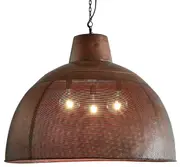 Zircon Perforated Copper Dome Pendant Light