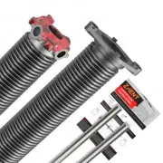 Garage Door Torsion Springs 1.75â€™â€™(Pair) with Non-Slip Winding Bars, Coated