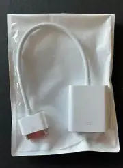 APPLE IPAD DOCK CONNECTOR TO VGA ADAPTER MODEL A1368 OEM OFFICIAL