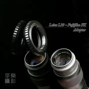 【199超取免運】[享樂攝影] 黑色 L39 LTM M39 鏡頭轉接Fujifilm X-mount 轉接環 FX X-Pro1 XE-1 斑馬紋 無限遠可合焦【APP下單4%點數回饋!!】