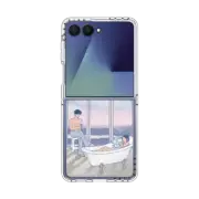Galaxy Z Flip7 Clear Magnetic Case drunk on you
