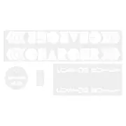 Charger - Custom built - White decal set - Old school bmx