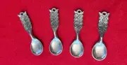 Norge, TPB, Set Of 4 , 2” Vintage Salt Spoons, Norway, New