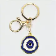 10x Navy Blue Evil Eye Mati Keyring Greek Orthodox Christening Favour Martyrika