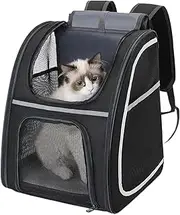 Dog Backpack Carrier - Breathable Puppy Backpack Soft Cat Carrier | Dog Travel Pouch Comfortable Pet Carrying Bag for Travel Shopping Long Trips