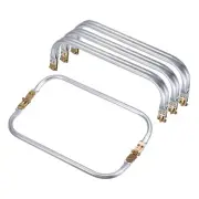 Metal Purse Frame 4Pcs, 10" Kiss Lock Clasp for DIY Purse Handle