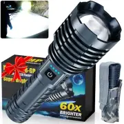Super Bright Rechargeable LED Flashlights 2500.000High LumensPowerful Tactica...
