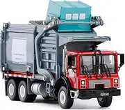 1:24 Alloy Transporter Garbage Truck Vehicle Model Metal Vehicle Truck Model for Collection