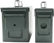 Safe Home safe 2 Pack Steel Metal Ammo Can Hunting Waterproof Air Tight Long-Term Bullet Ammo Storage Ammunition Boxes