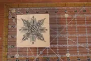 NEW PSX Christmas Wood Rubber Stamp SNOWFLAKE Elegant Detailed G-358