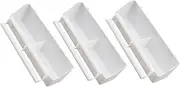 PENIKOKO Double Girds Bird Feeder Bird Food Container Parrot Feeding Container for Cages Plastic