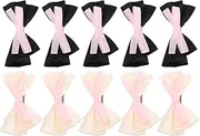 Hoement 10pcs Double Bow Hair Clips for Cute Elegant Hair Accessories for Special Occasions and Everyday Use