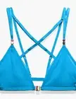 Savage X Fenty *Gathered Mesh Strappy Bralette & Crotchless Panty Set* Sz S NWT