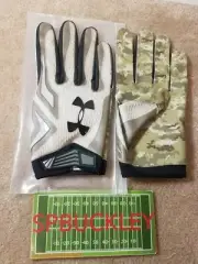 UA UNDER ARMOUR SWARM NFL SALUTE TO SERVICE RECEIVER FOOTBALL GLOVES, 4XL