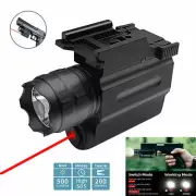 RED Laser Dot Sight Combo LED Hunting Gun Torch For 20mm Picatinny Rail