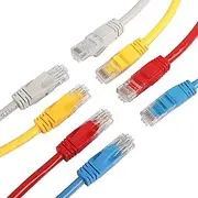 RIIEYOCA Short Cat6 Ethernet Patch Cable 1ft,High Speed Internet Network Cable LAN Patch Cables with Rj45 Connectors for Router, Modem,Switch, Server(Mixed Color 8 Pack)