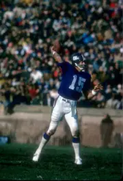 Quarterback Craig Morton New York Giants drops back to pass v the- 1974 Photo 2