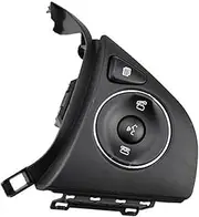 Pexorin Car Cruise Control Button Fit 2015 2016 2017 2018 Car Buttons Switch Audio Radio Remote Bluetooth Button Steering Wheel Control Car Styling Parts Car Steering Wheel Switch Kit(Black R 1)
