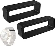 [Generic] Watch Strap Holder, Magic Band Locks, 2 x Watch Strap Loop Band Clips, Watch Accessories, Watch Strap Mounting Rings, Watch Strap Holder for Smart Sports Watches