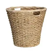 OSLO Poly Rattan Wicker Large Basket - Light Brown