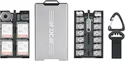 JJC Metal Hard Memory Card Case Holder Wallet Storage Organizer for 12 Micro SD MSD TF, 4 SD SDXC SDHC, 2 Nano SIM/NM Cards, with Micro SIM Adapter & Card Removal Tool -Gray