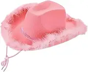 [ａ aternee] Feather Cowgirl Hat Cowboy Hat for Women for Photo Props Performance Festival